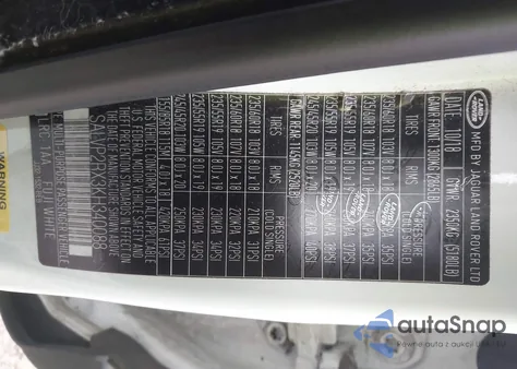 2019 Land Rover Range Rover Evoque Se/Se Premium из США, поврежденный, VIN SALVP2RX3KH340088